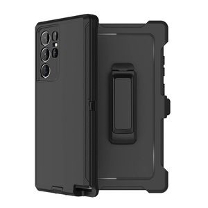 Samsung Galaxy S22 Ultra Case with Clip Holster and Two Screen Protectors